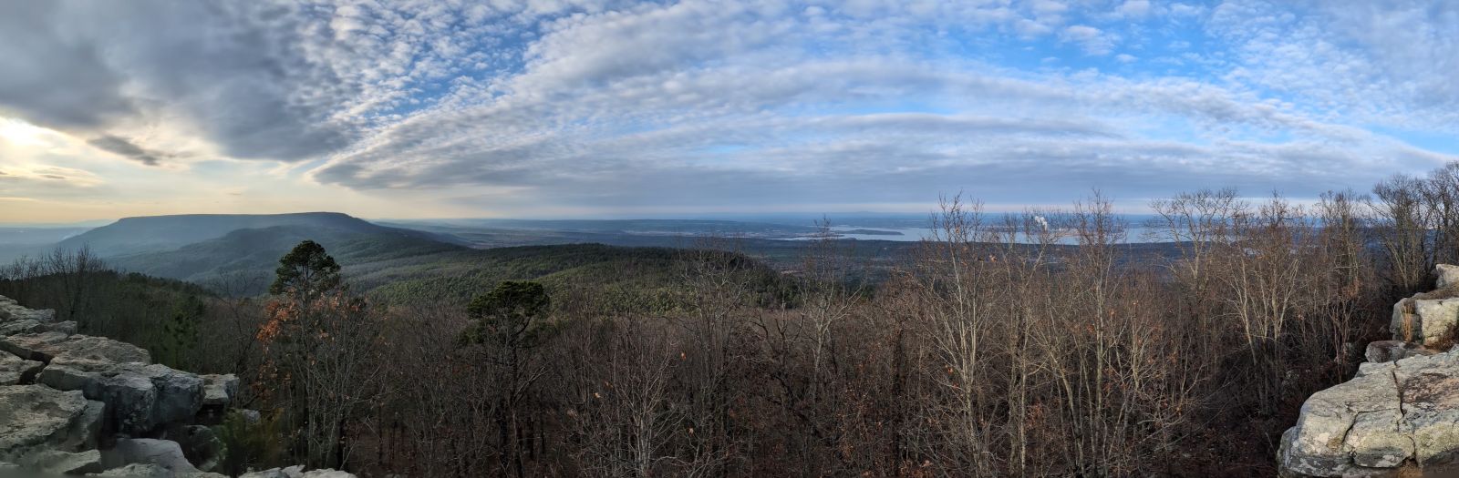 Mountain view over Russellville